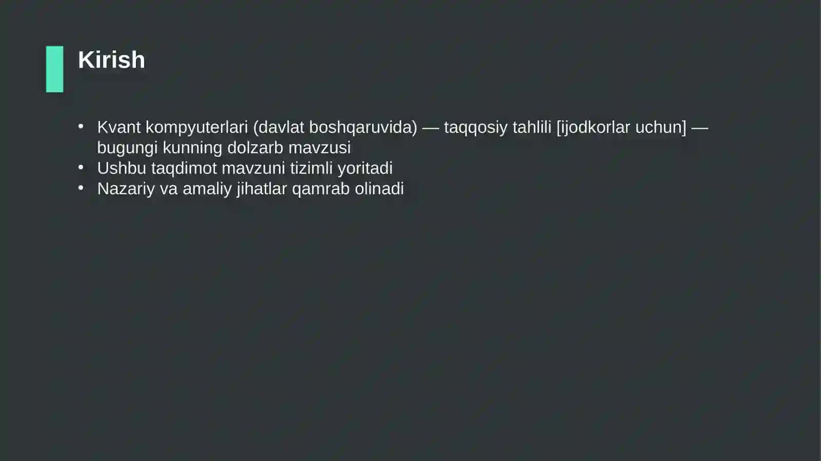 Kvant kompyuterlari (davlat boshqaruvida) — taqqosiy tahlili [ijodkorlar uchun] 3