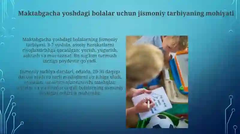Maktabgacha yoshdagi bolalar jismoniy tarbiyasi 3