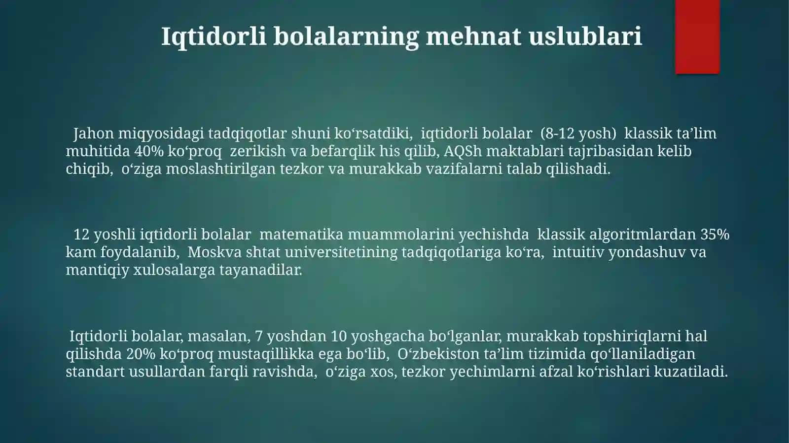 Iqtidorli bolalarda oʻyinning oʻziga xos jihatlari 3