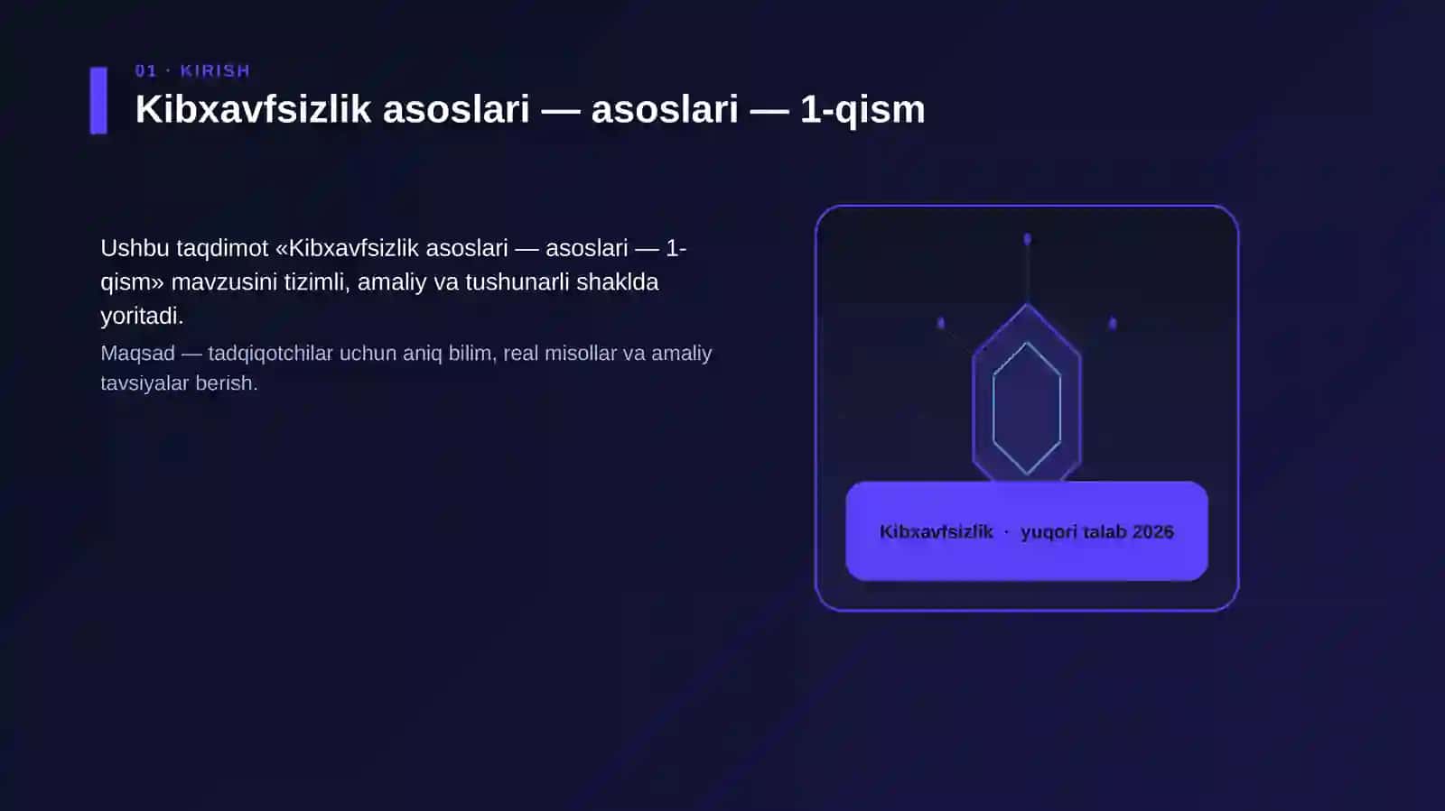 Kibxavfsizlik asoslari — asoslari — 1-qism 3