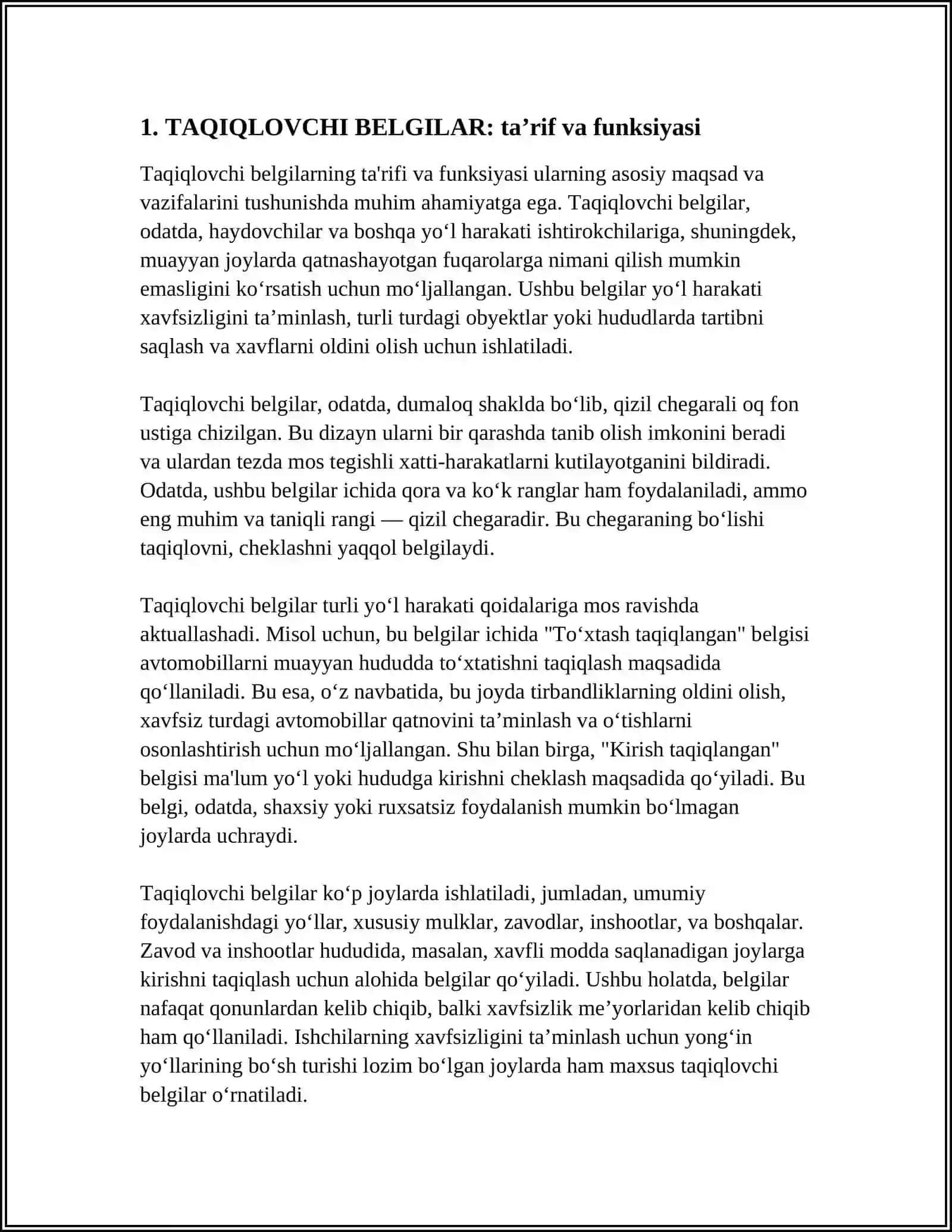TAQIQLOVCHI BELGILAR 3