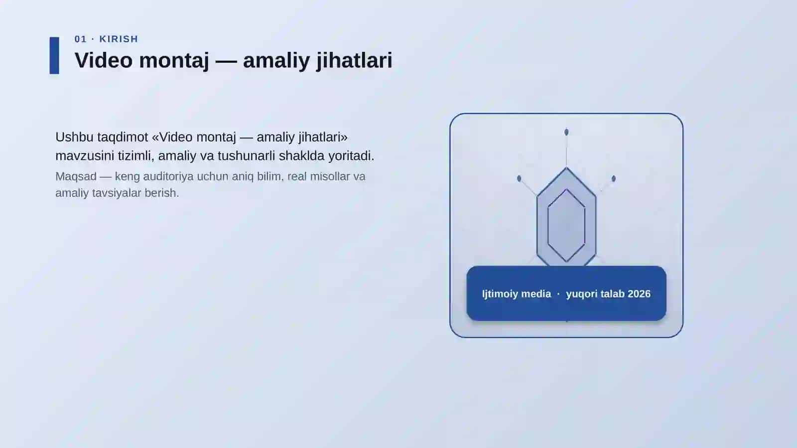 Video montaj — amaliy jihatlari 3