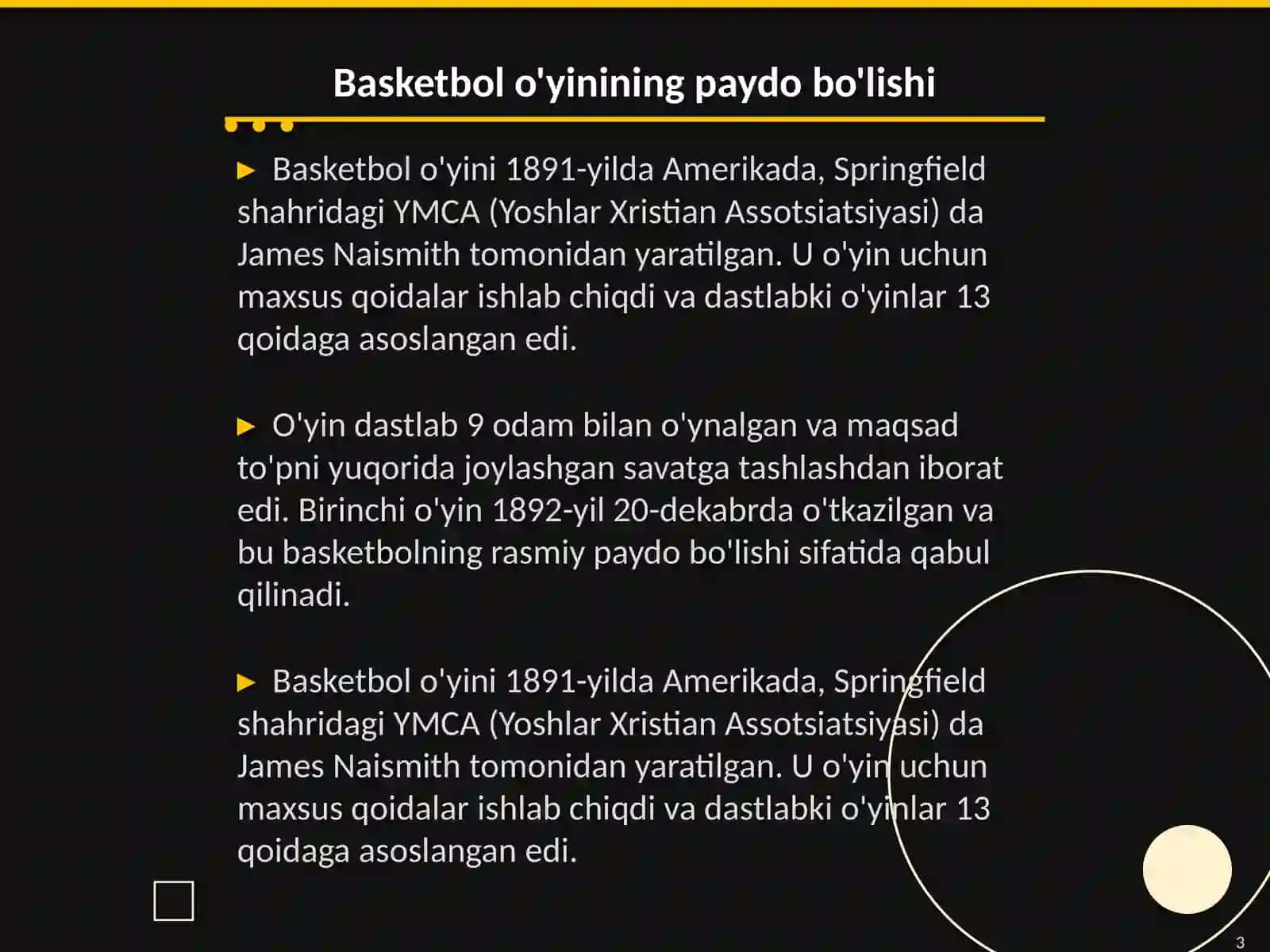 Talabalar Basketboli Tarixi 3