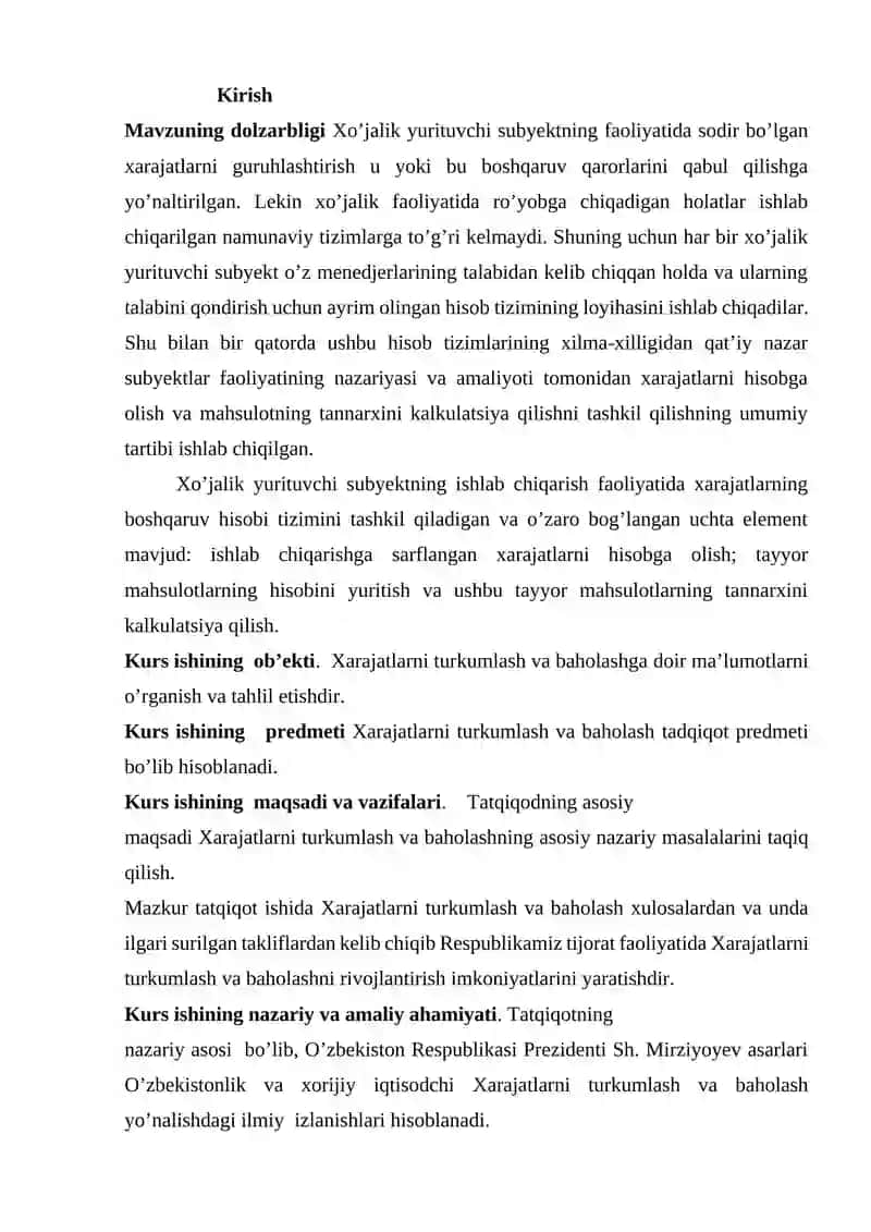 Tugallanmagan ishlab chiqarishlar xisobi 3
