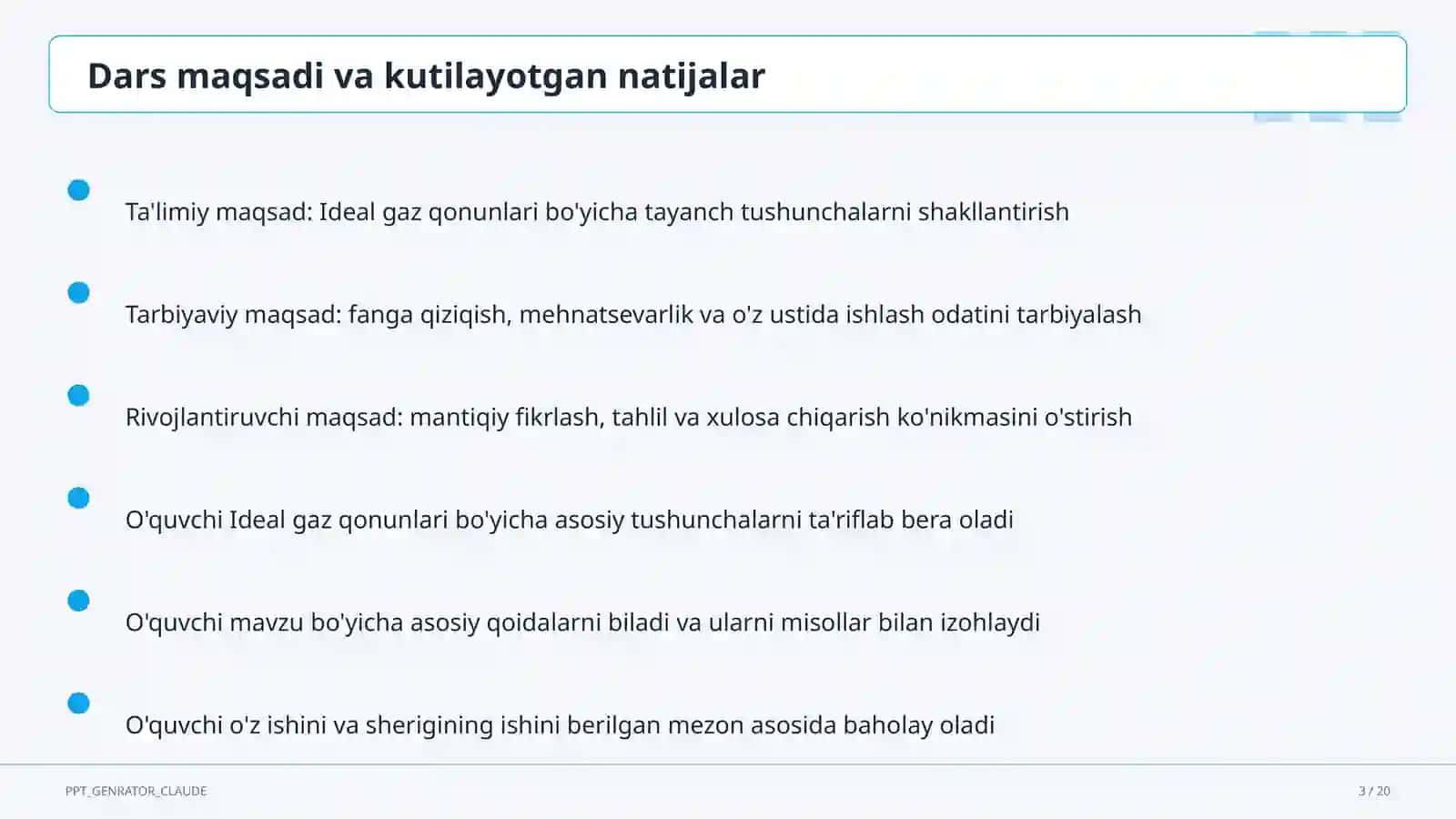 Ideal gaz qonunlari (10-sinf) 3
