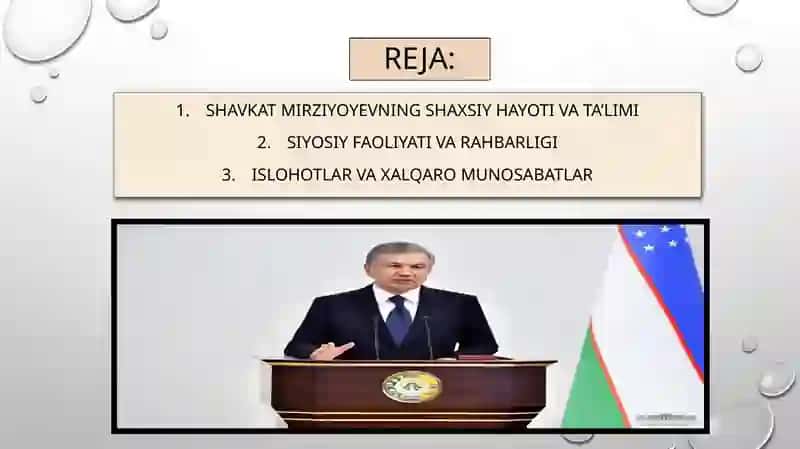 O’zbekiston Respublikasi prezidenti ShavkatmiromonvichMirziyoyev 3