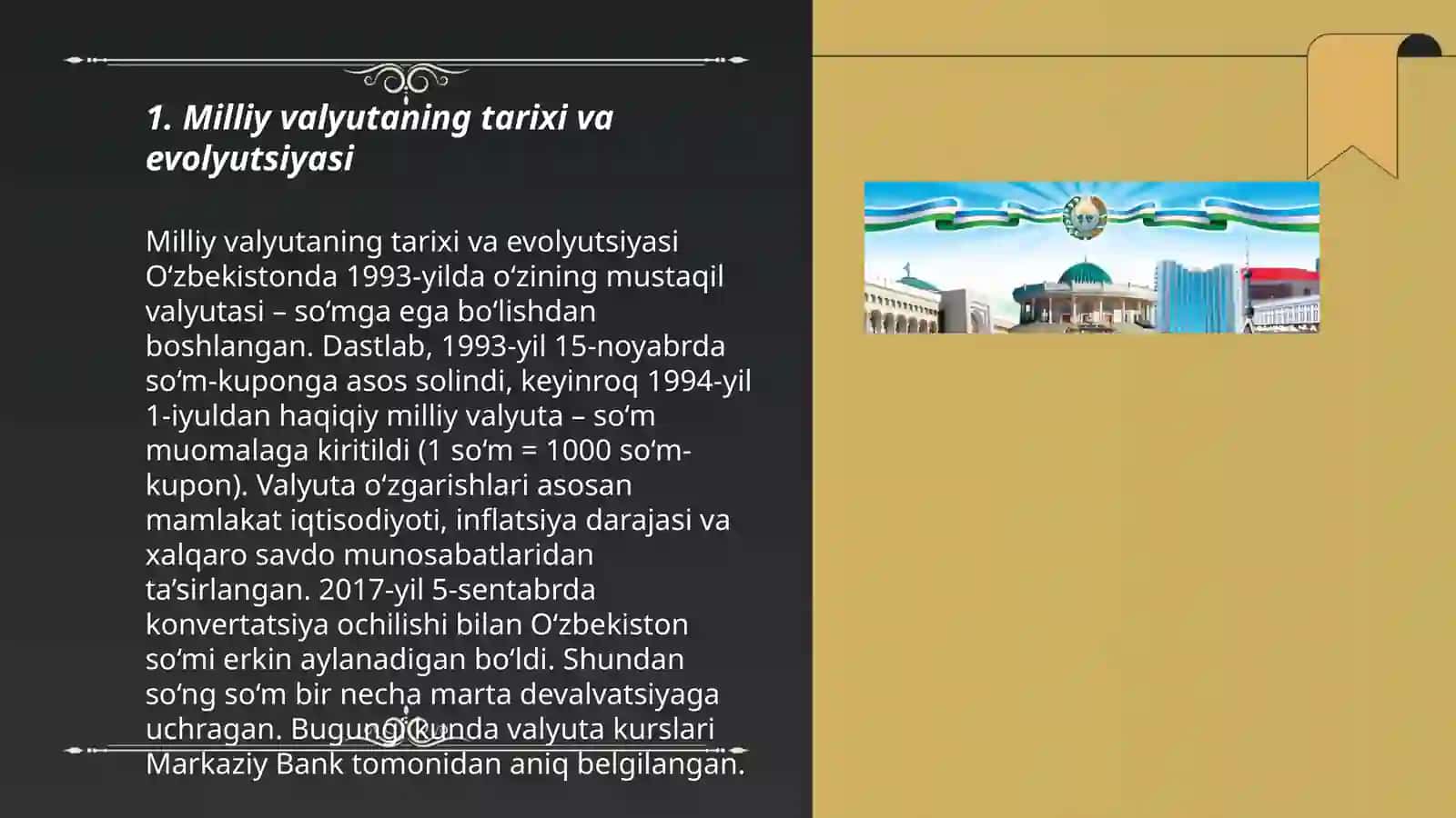 O'zbekistonda milliy valyutalarning muomolaga kiritilishi 3