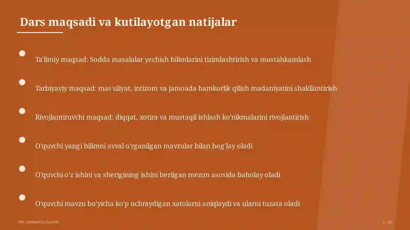 Sodda masalalar yechish (1-sinf) 3