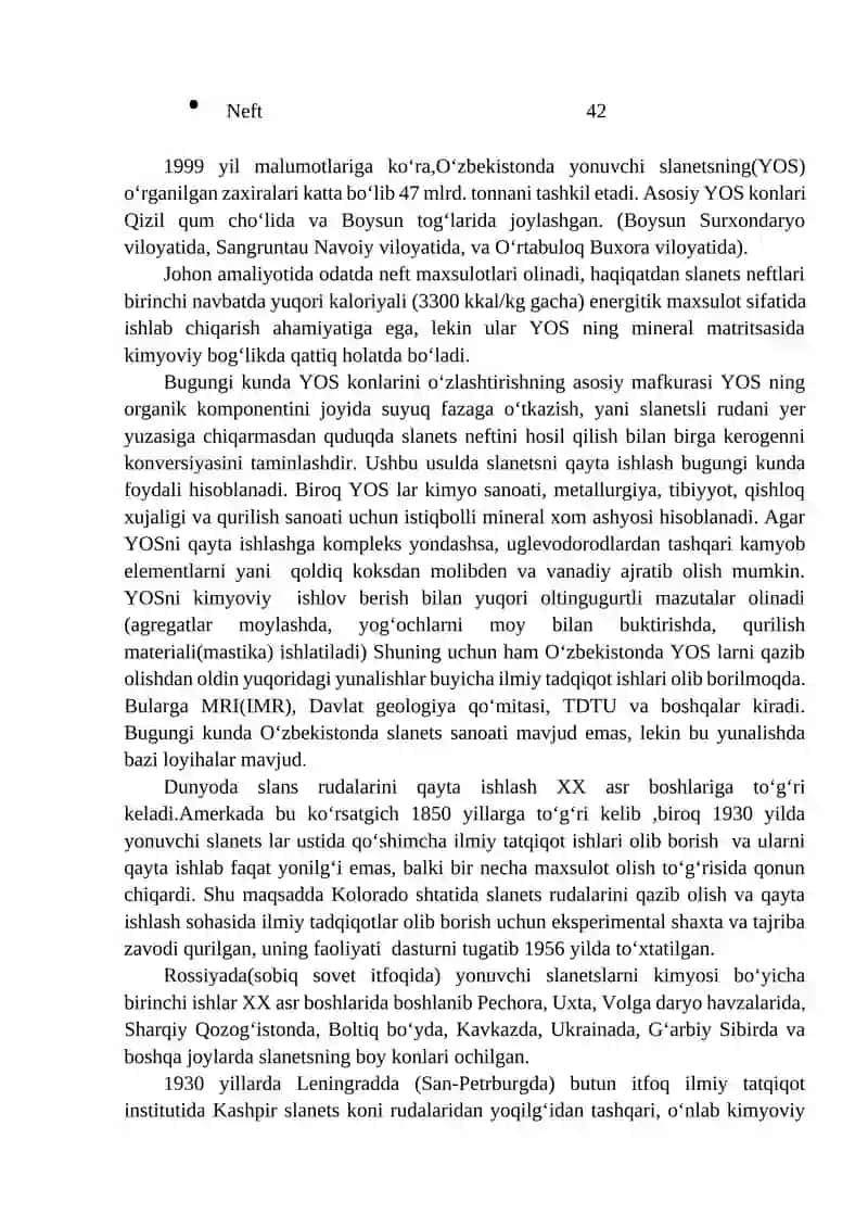 Slanetsli rudalarni boyitish texnologiyasi 3