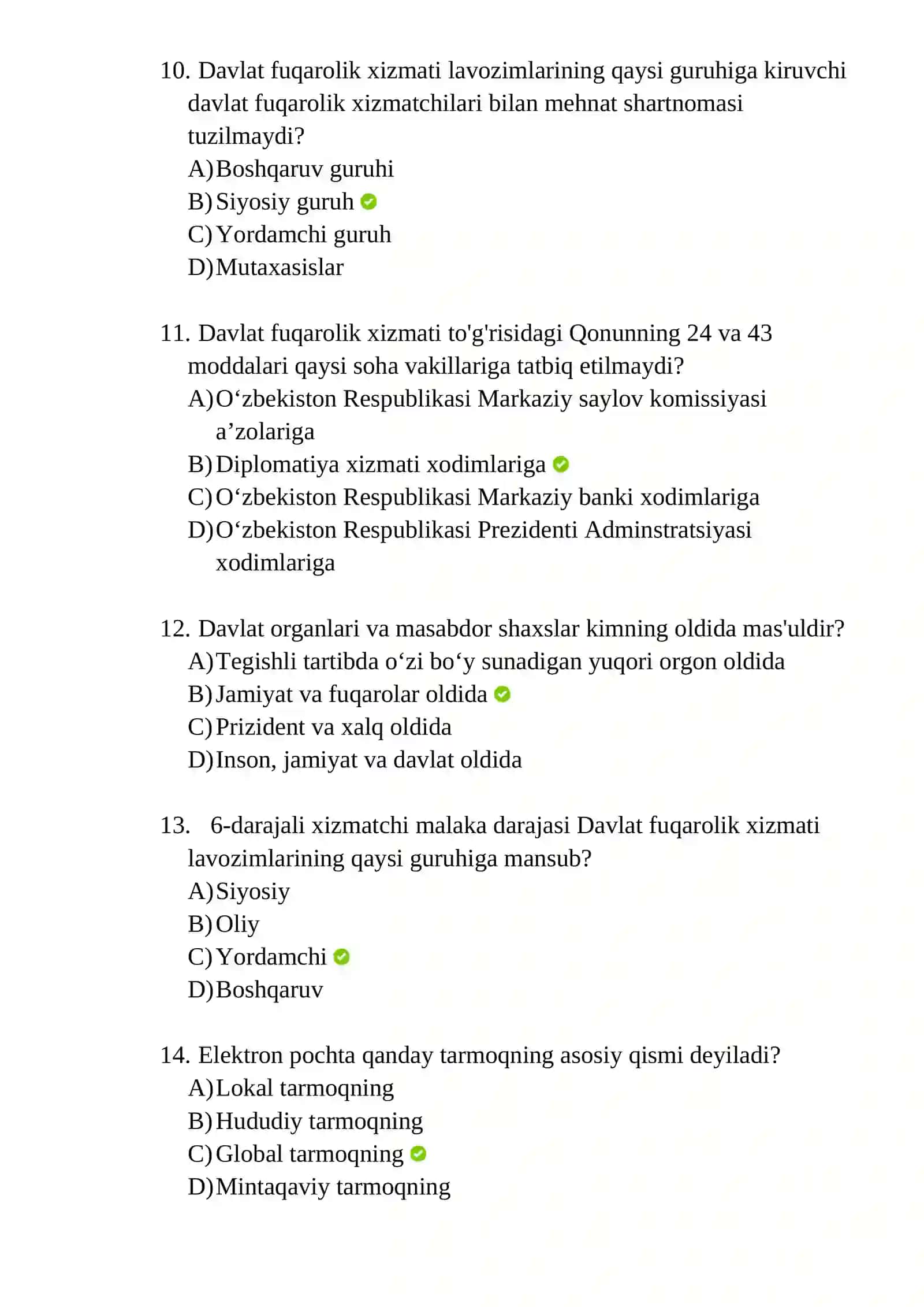 ARGOS TEST JAVOBLARI BILAN 3