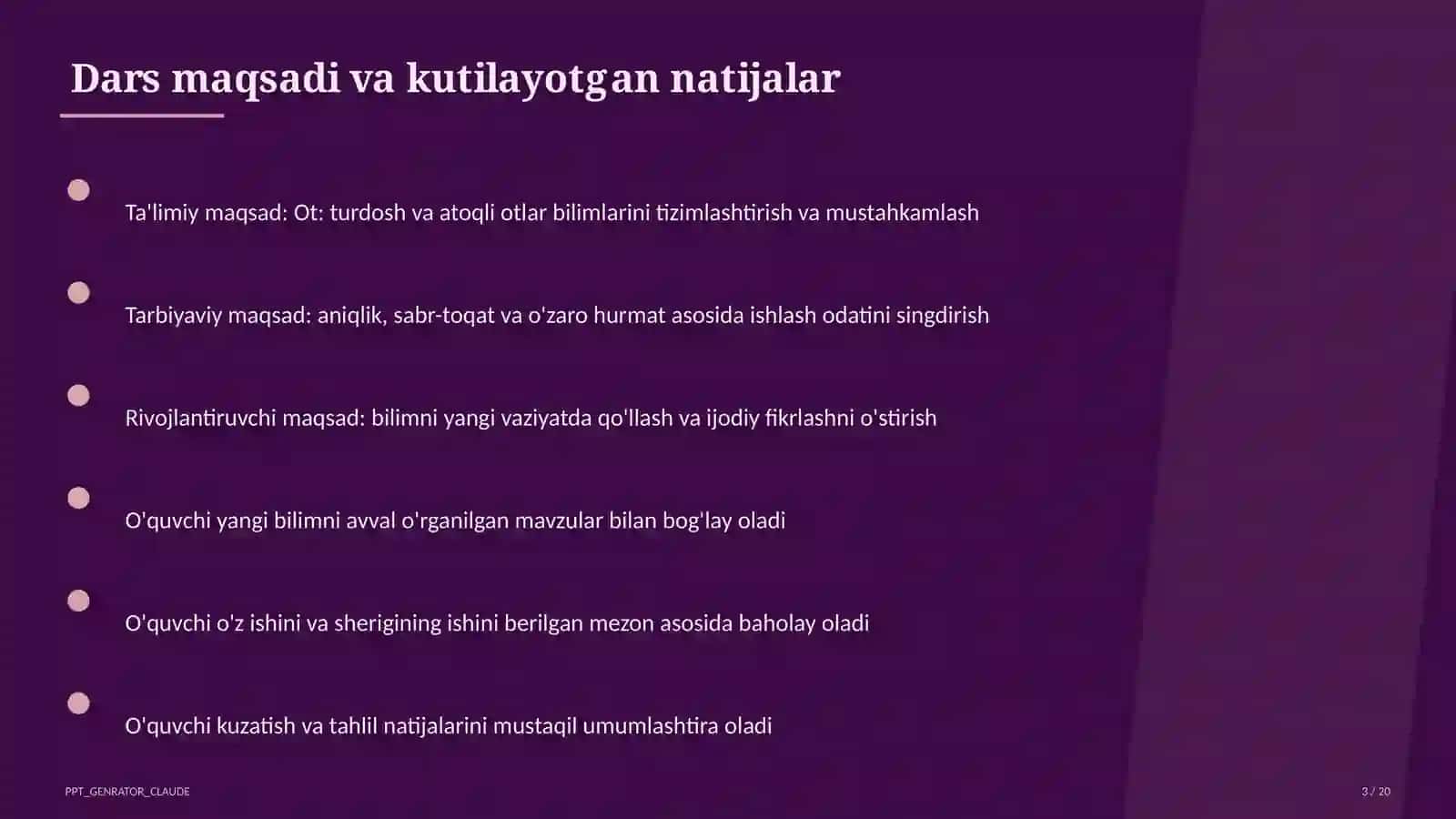 Ona tili (5–11) — metodik birlashma uchun 3