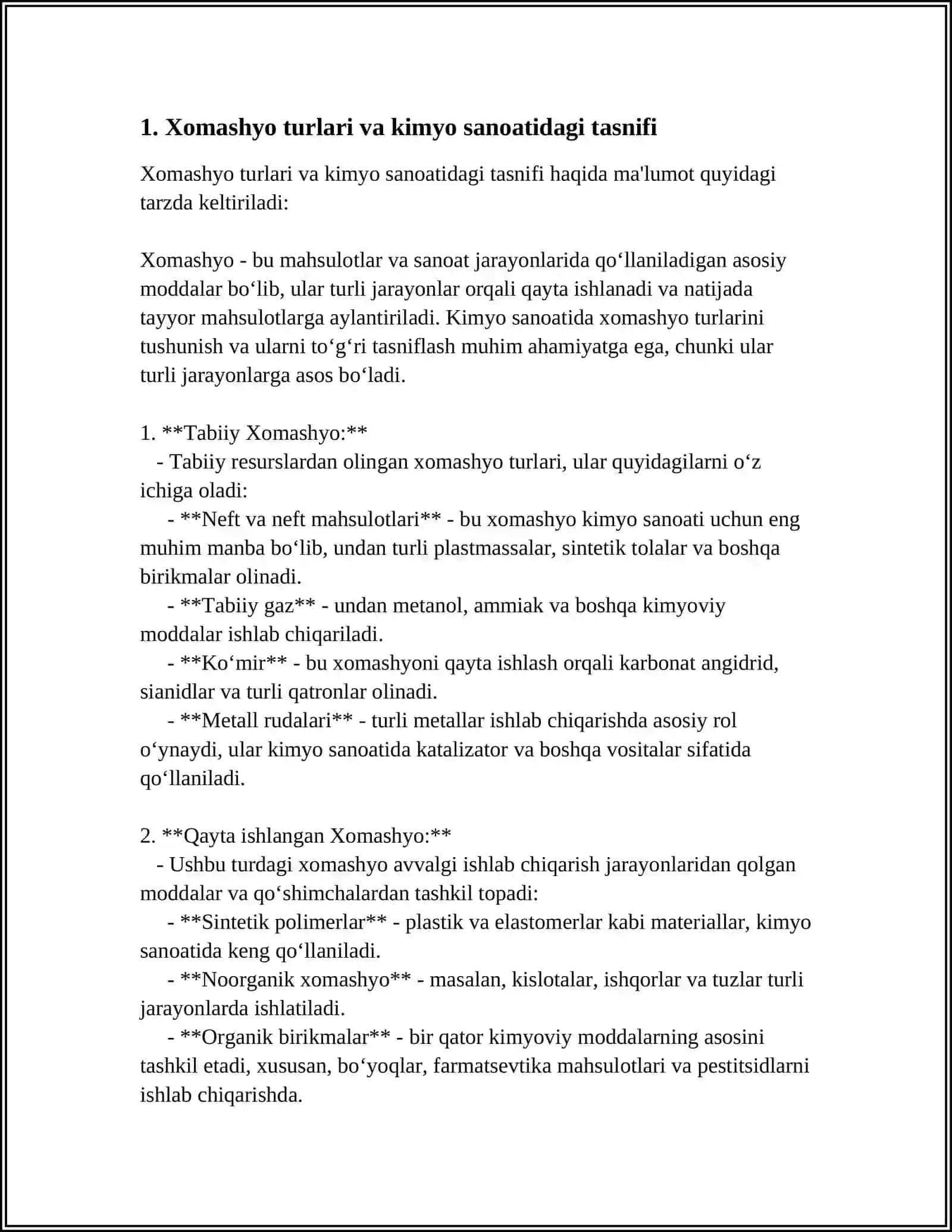 KIMYO SANOATIDA XOMASHYO VA UNI BOYITISH USULLARI 3