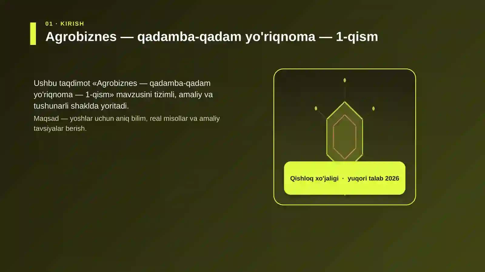 Agrobiznes — qadamba-qadam yo'riqnoma — 1-qism 3