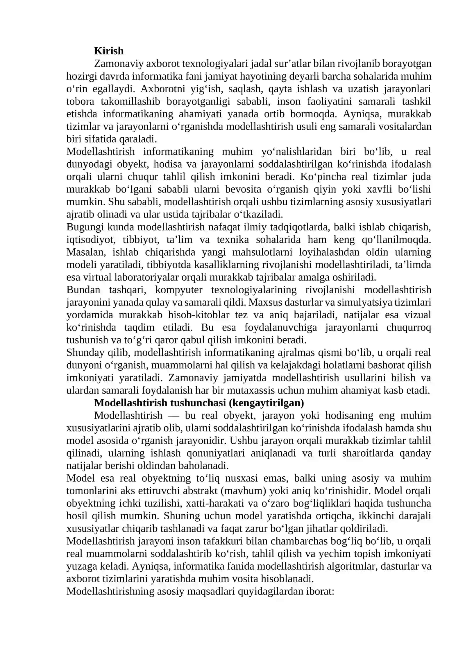 INFORMATIKADA MODELLASHTIRISH HAQIDA TUSHUNCHA 3