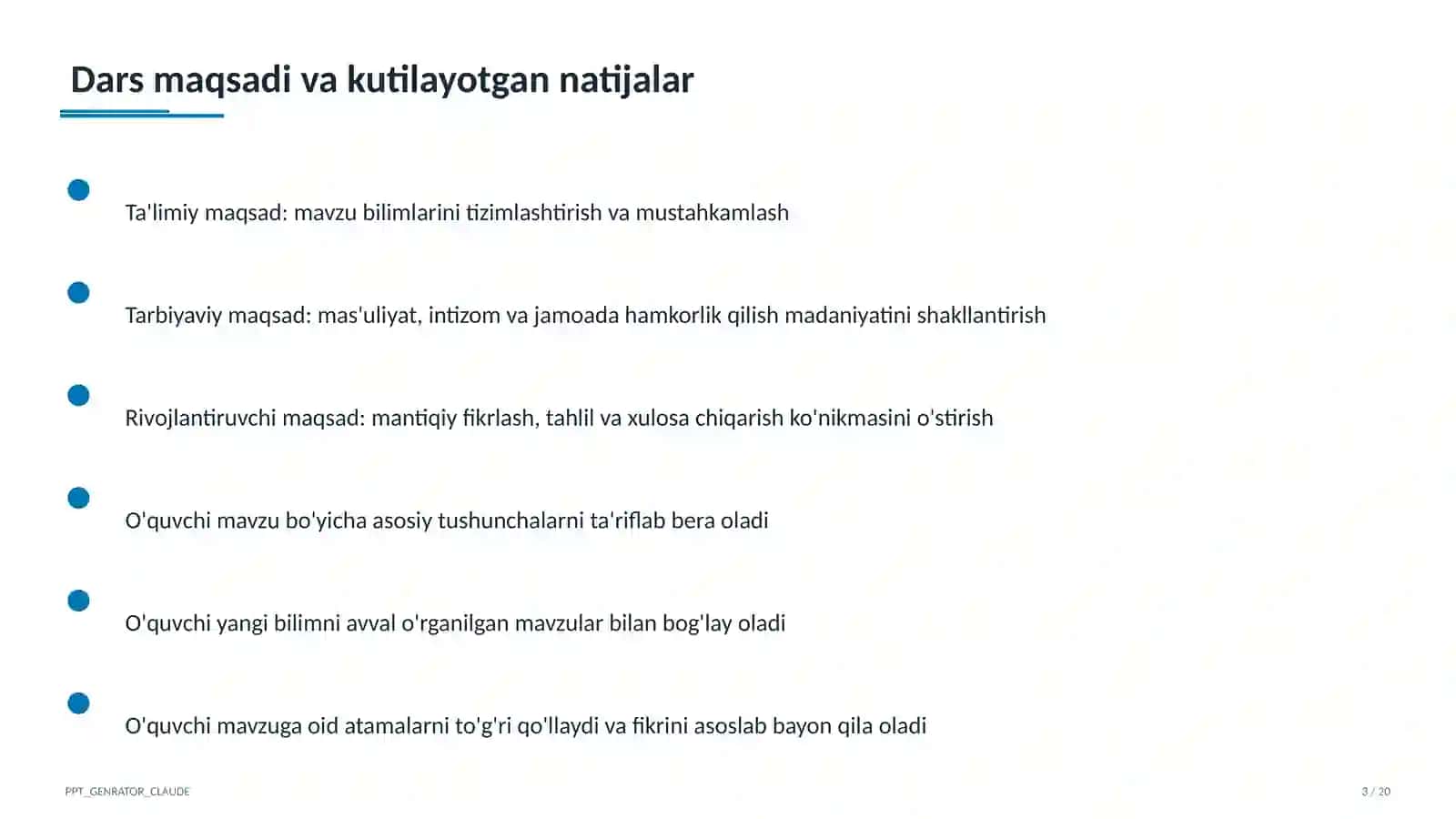 Dolzarb mavzular — maktab va o'qituvchilar 3