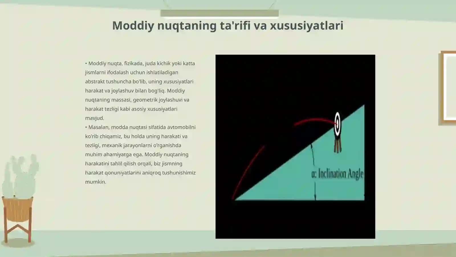 Moddiy nuqtaning koʻchishi bosib oʻtgan masofasi va treaktoriyasi 3