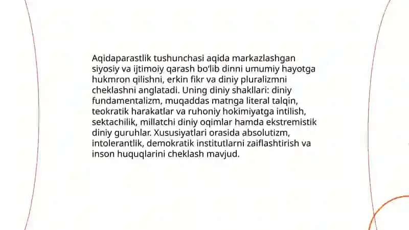 Din va demokratiya mafkurasi aqidaparastlik 3