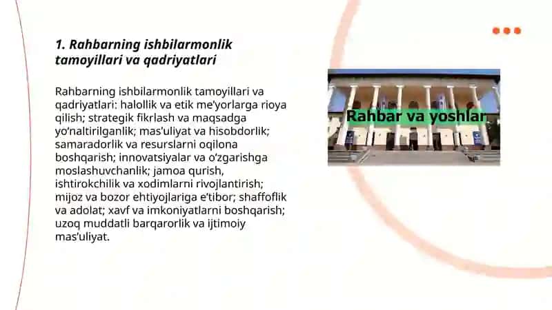 Rahbarning ishbilarmonlik va shaxslilik xususiyatlari 3