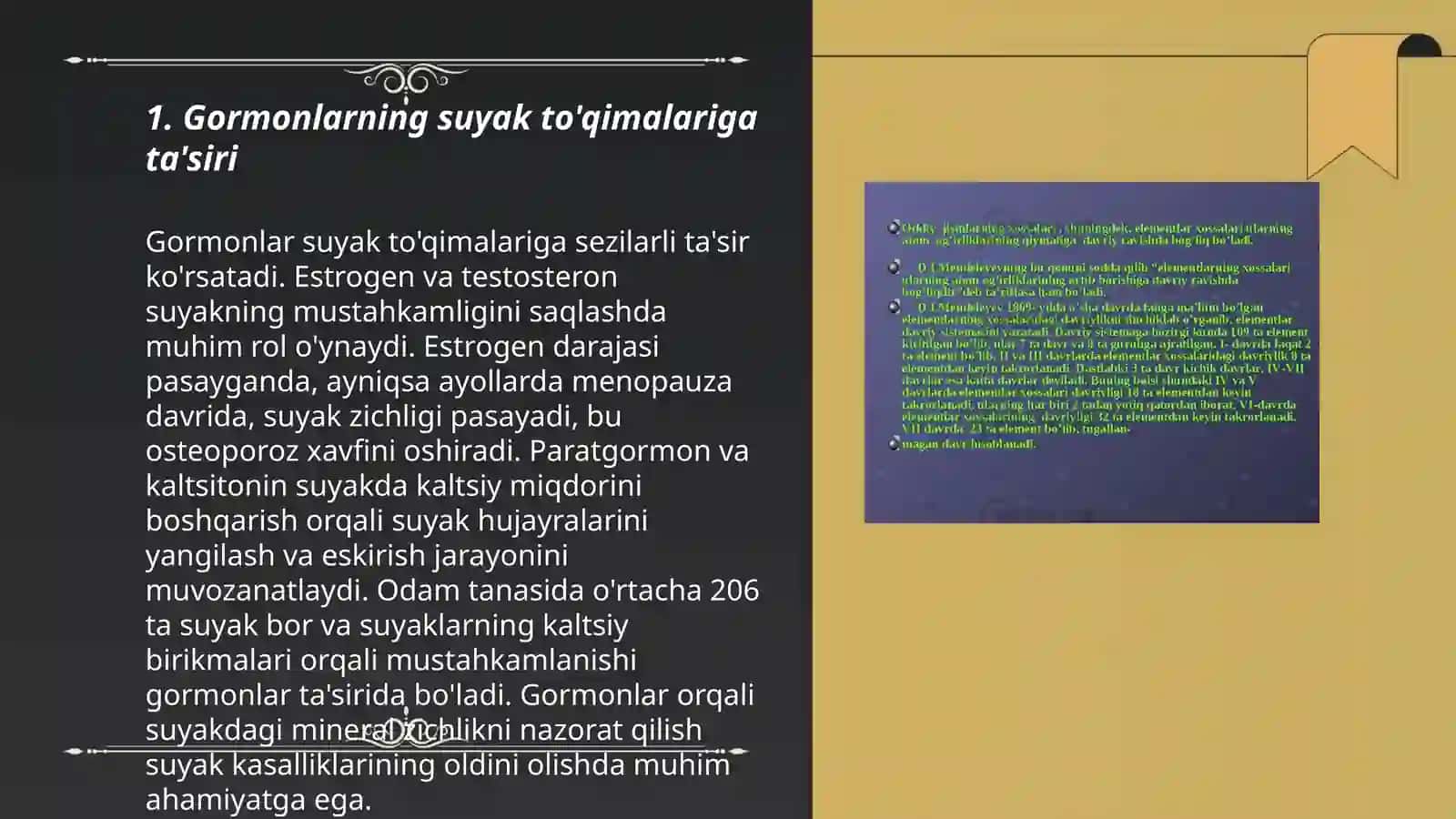 Gormonlar va o'sish omillarining suyak rezorbsiyasi va osteogenez jarayonlarini boshqarilishdagi ahamiyati 3