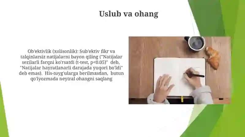Ilmiy matn yaratishning asosiy tamoyillari 3
