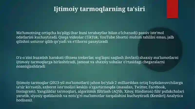Axborot isteʼmol qilish madaniyati 3