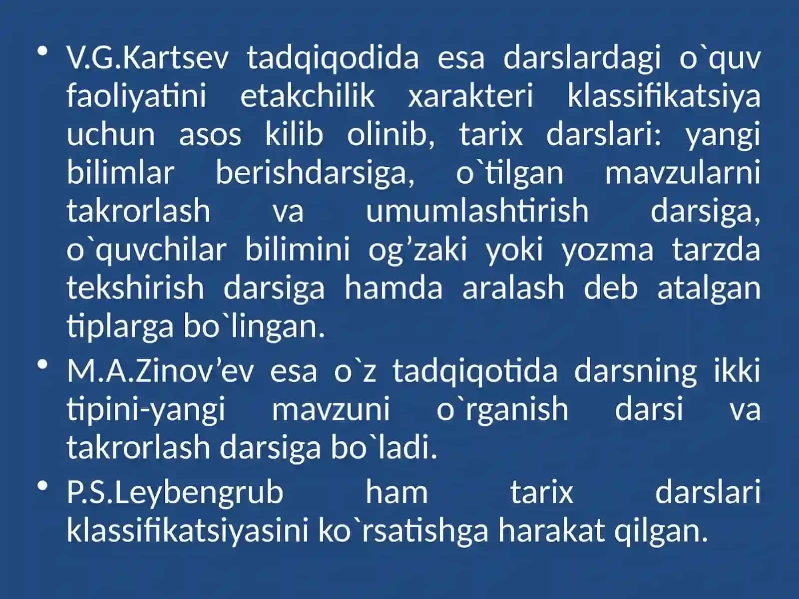Darstiplarito‘g‘risidamashhurtarixchimetodistlari(A.A.Vagin,V.G.Karsev,S.V.Ivanov,M.L.Zinovev)ningfikrlari 3