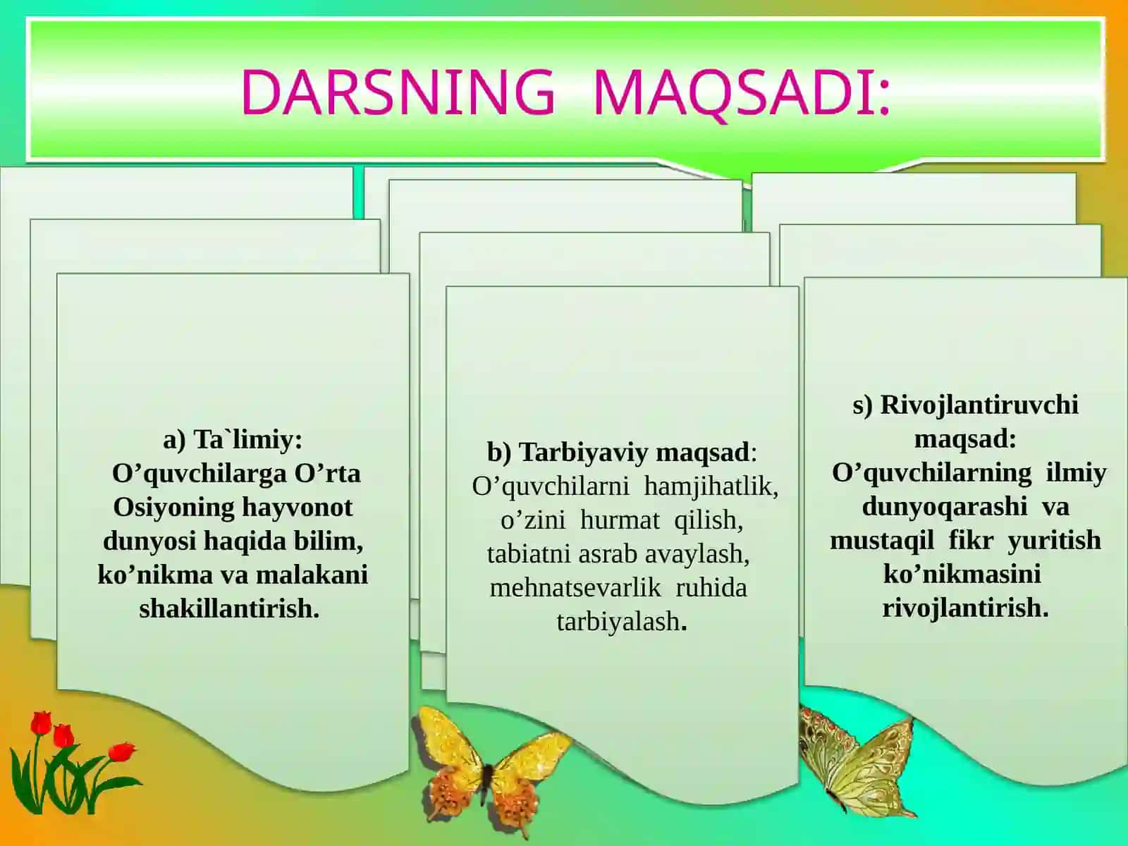O’rta Osiyoning hayvonot dunyosi 3