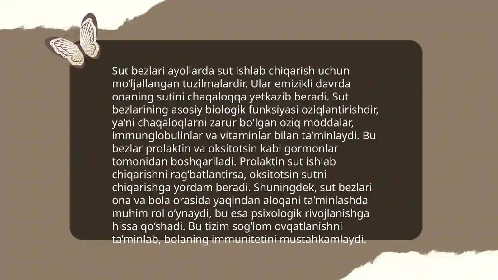 Sut bezlari faoliyatining boshqariluvi, sut bezlarining yoshga qarab o‘zgarishi 3