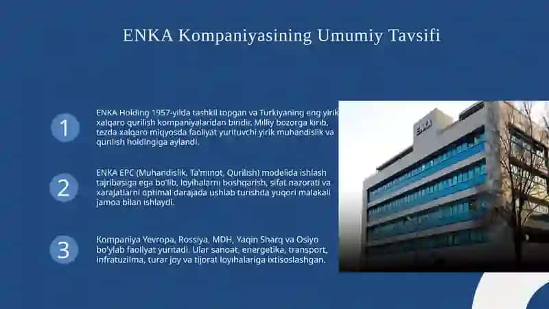 ENKA Turkiya Qurilish kompaniyasi 3