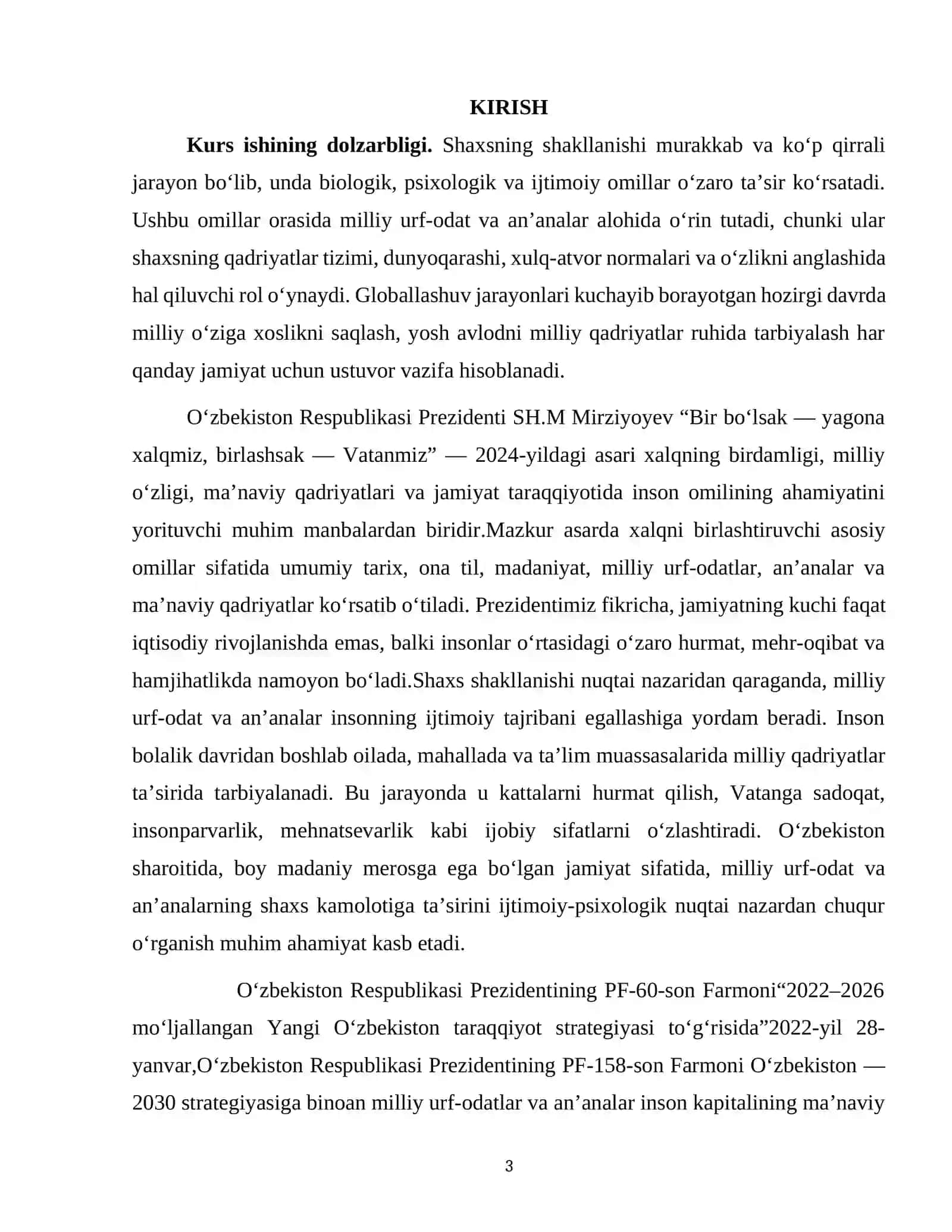 SHAXS SHAKLLANISHIDA MILLIY URF-ODAT VA AN’ANALARNING IJTIMOIY-PSIXOLOGIK AHAMIYATI 3