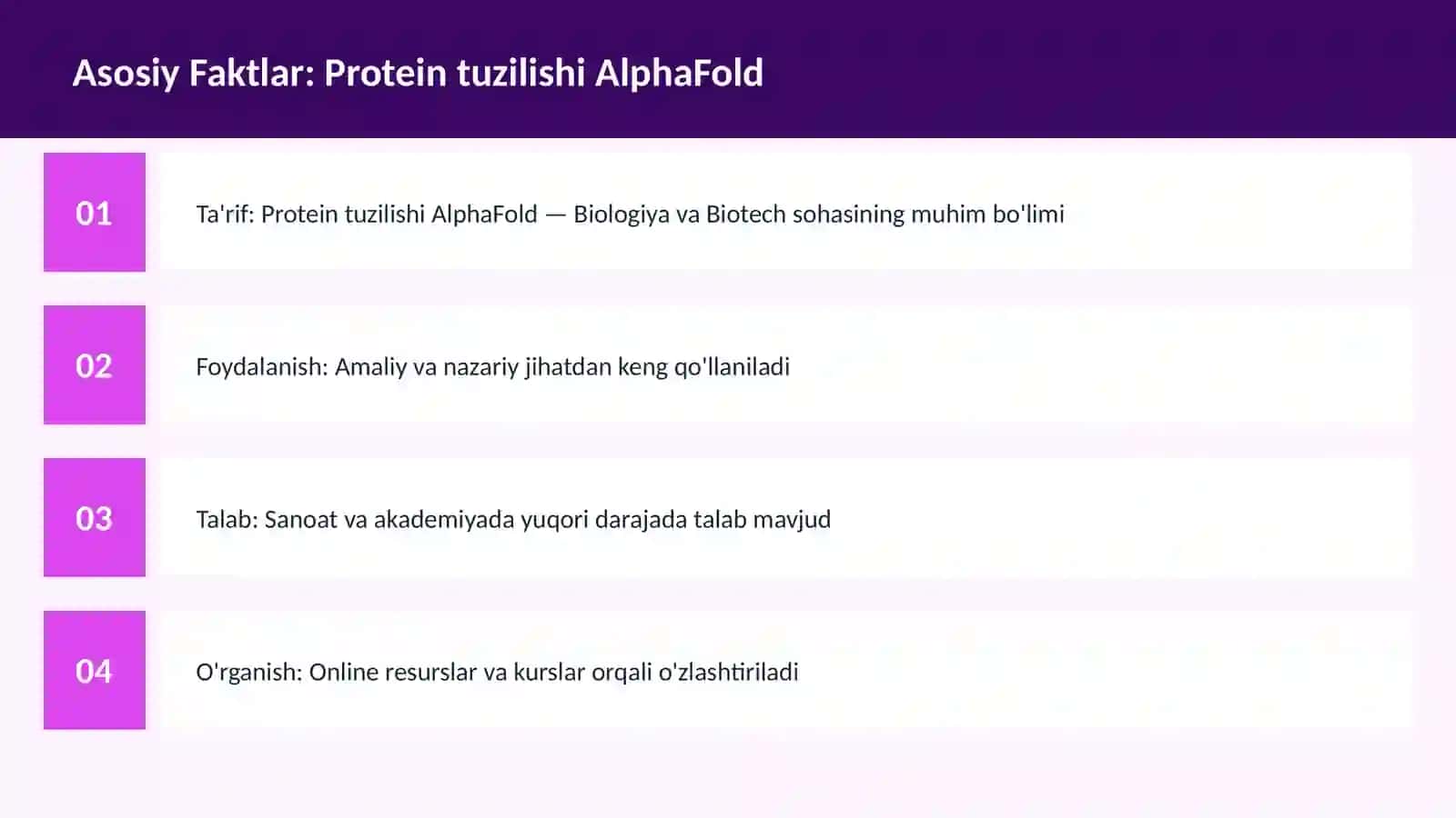 Protein tuzilishi AlphaFold 3
