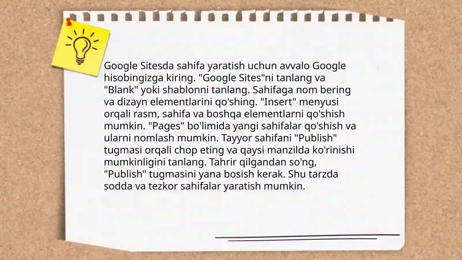 Google sitesda version sahifalar yaratish 3