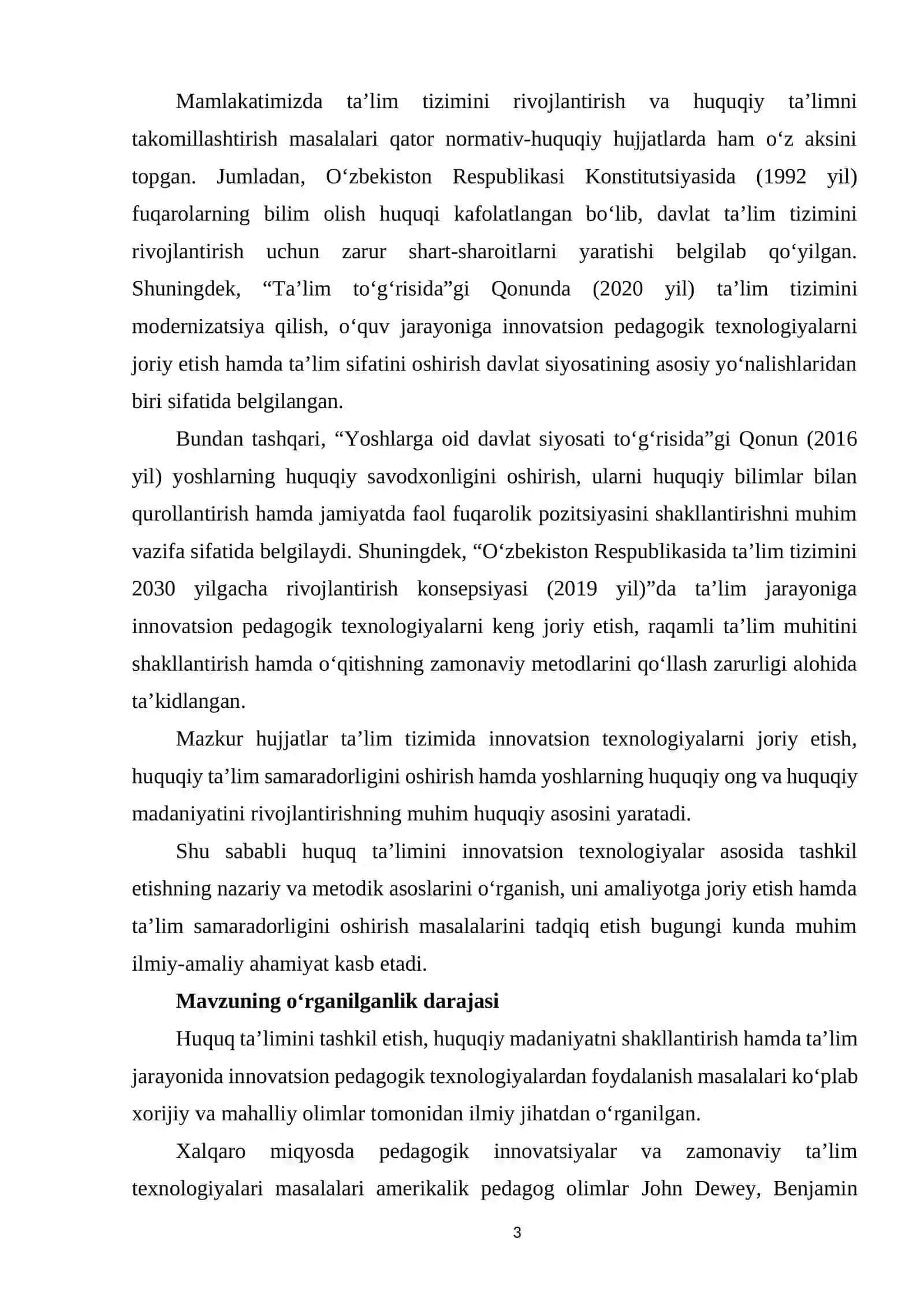Huquq ta’limini innovatsion texnologiyalar asosida tashkil etish asoslari 3