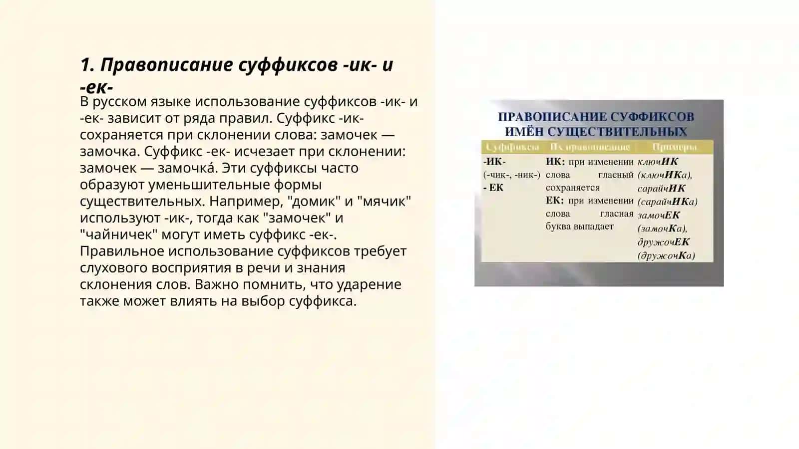 Проваписание суффикс существительных 3