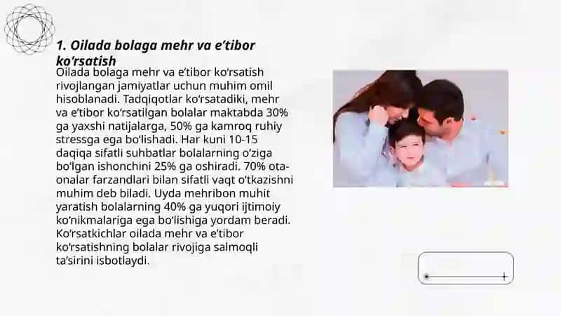 Oilada bola tarbiyasi toifalari va oqibatlari 3