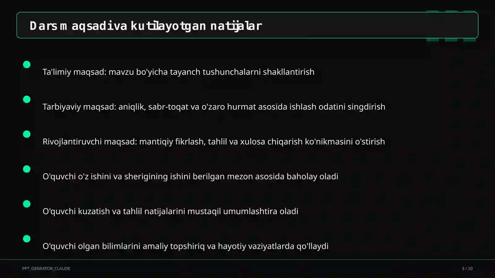 Geometrik yasashlar: burchak va kesmalarni bo'lish (8-sinf) 3