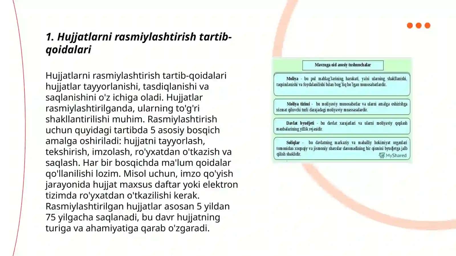 Hujjatlar ustida ishlash tartiboti 3