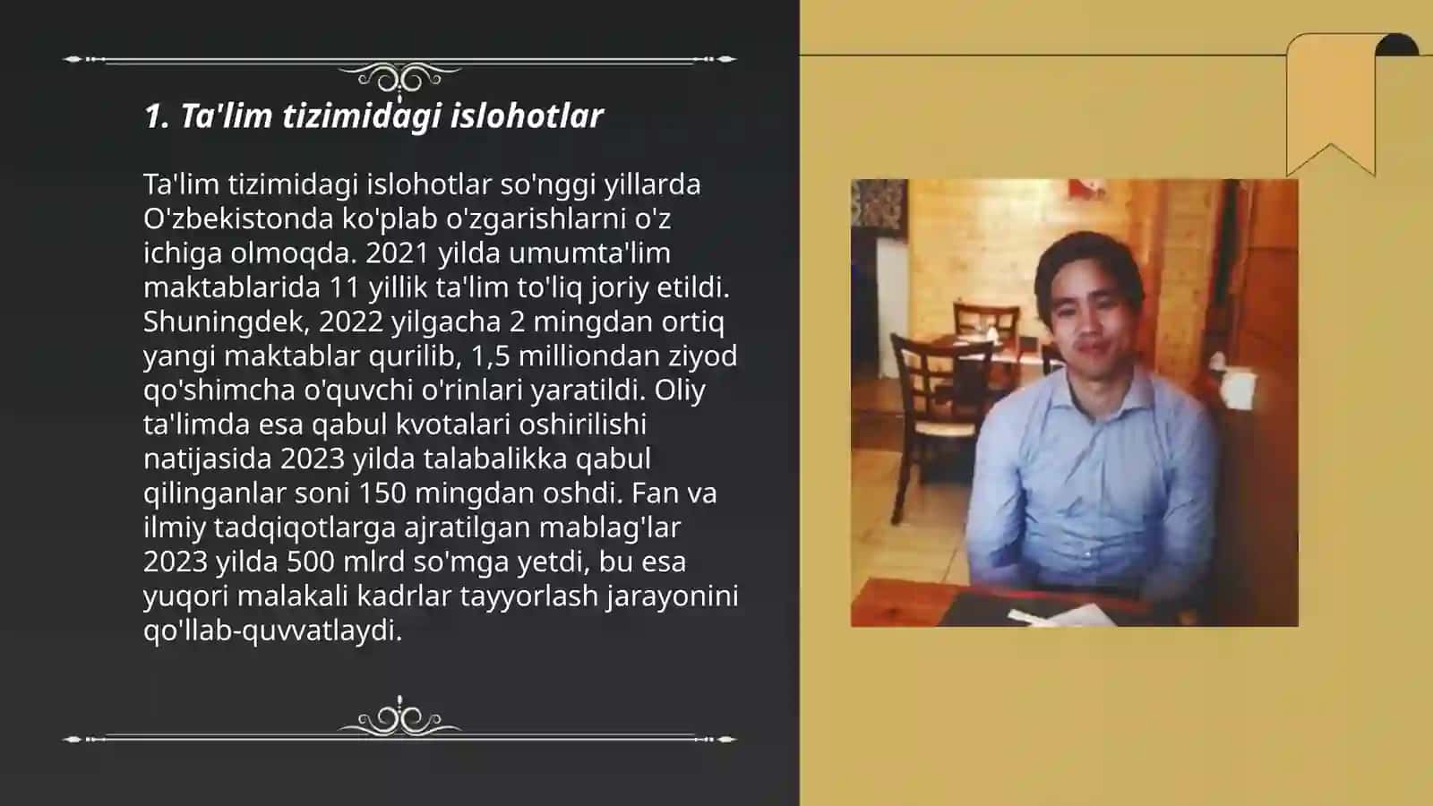 Ta'lim tizimidagi islohotlar 3