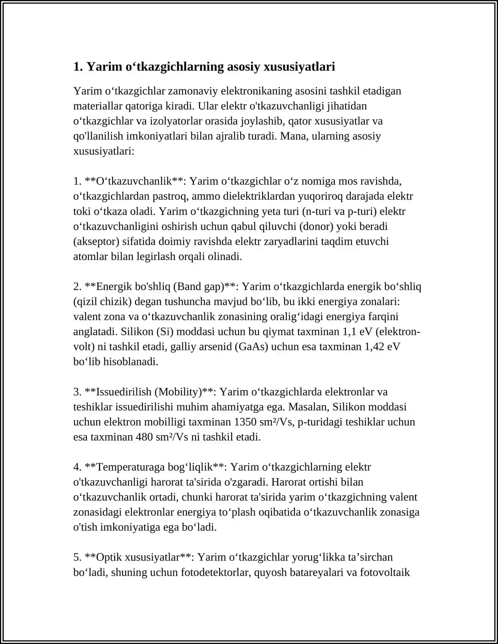 YARIM ÒTKAZGICH YARIM ÒTKAZGICH KONTAKTI 3