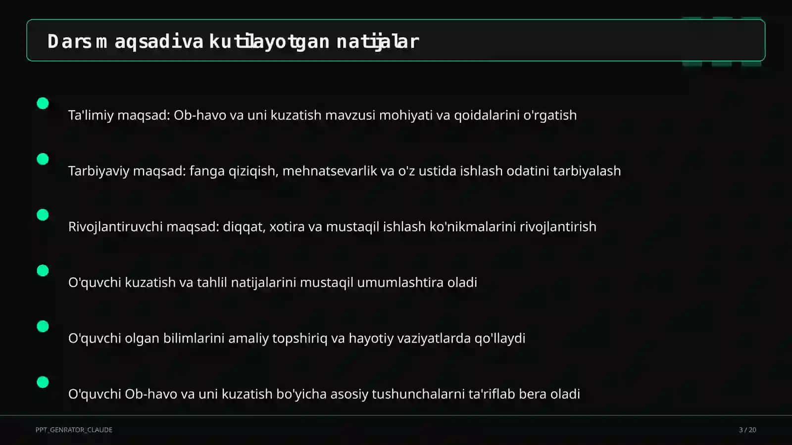 Ob-havo va uni kuzatish (2-sinf) 3