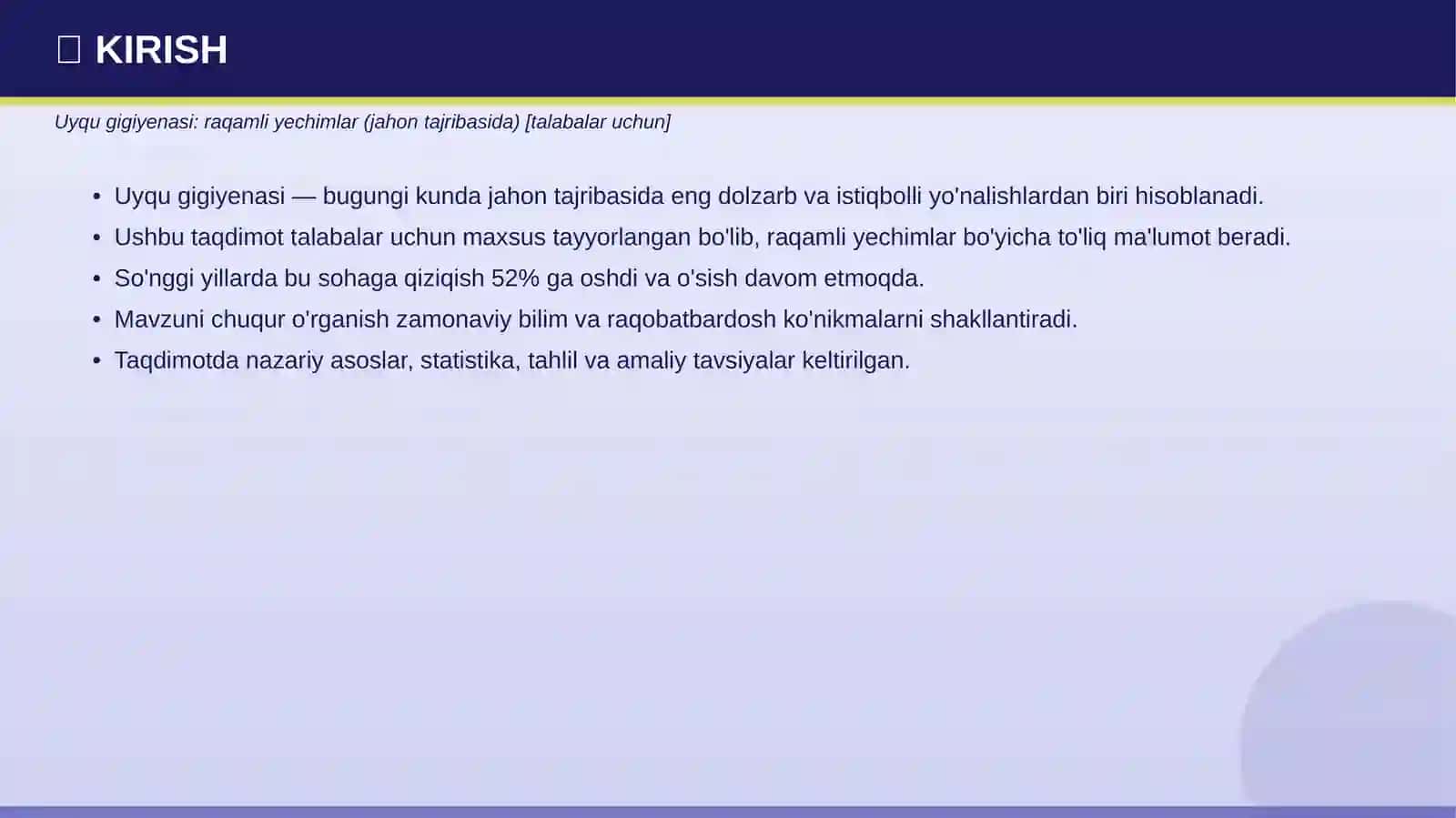 Uyqu gigiyenasi: raqamli yechimlar (jahon tajribasida) [talabalar uchun] 3