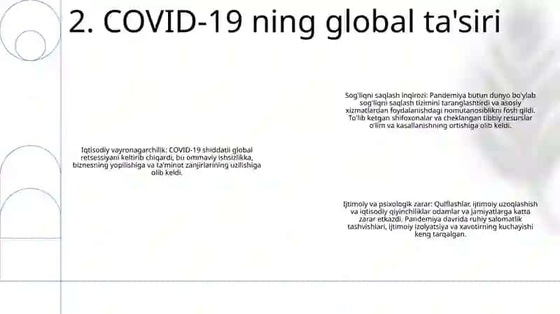 Pandemiya Xxi Asrning Global Muammosi Va Oqibatlari 3