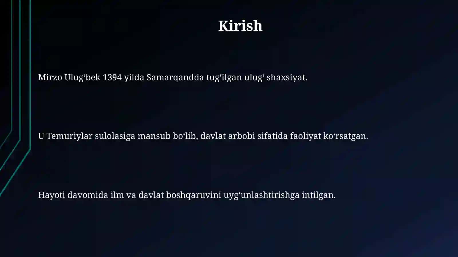 Mirzo Ulug‘bek- olim va davlat arbobi 3
