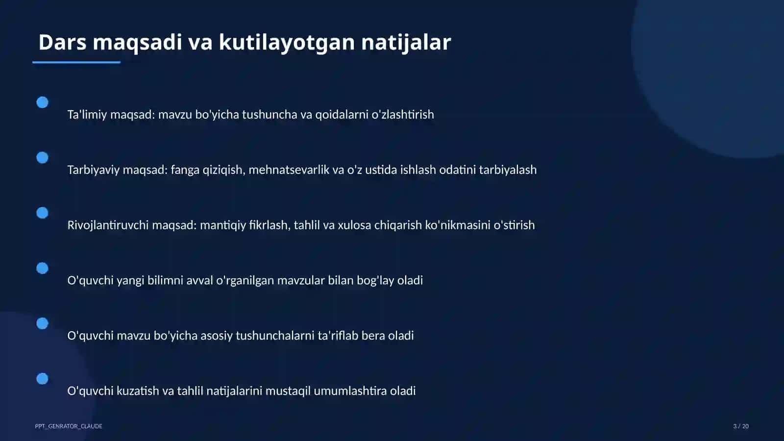 Excel dasturida formulalar va diagrammalar (7-sinf) 3