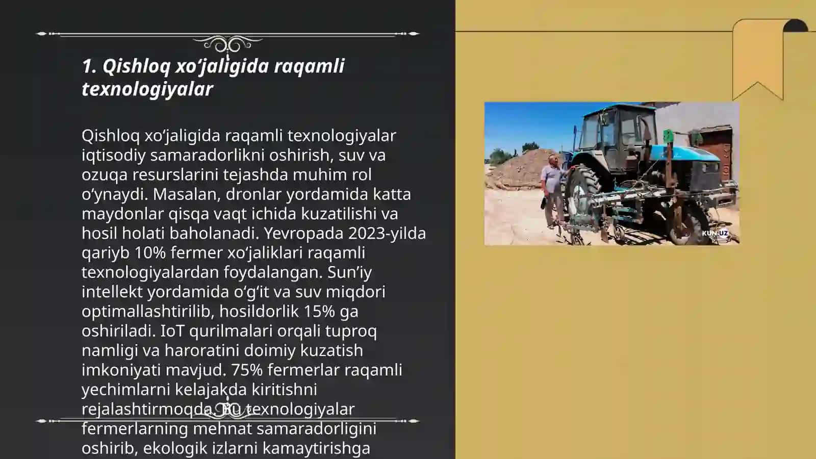 Qishloq xoʻjaligida raqamli texnologiyalar 3