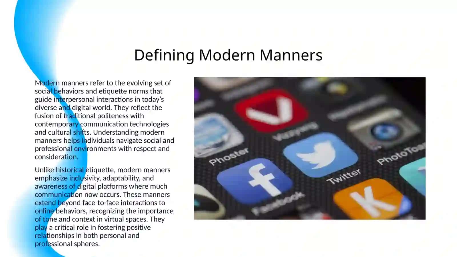 MODERN MANNERS 3