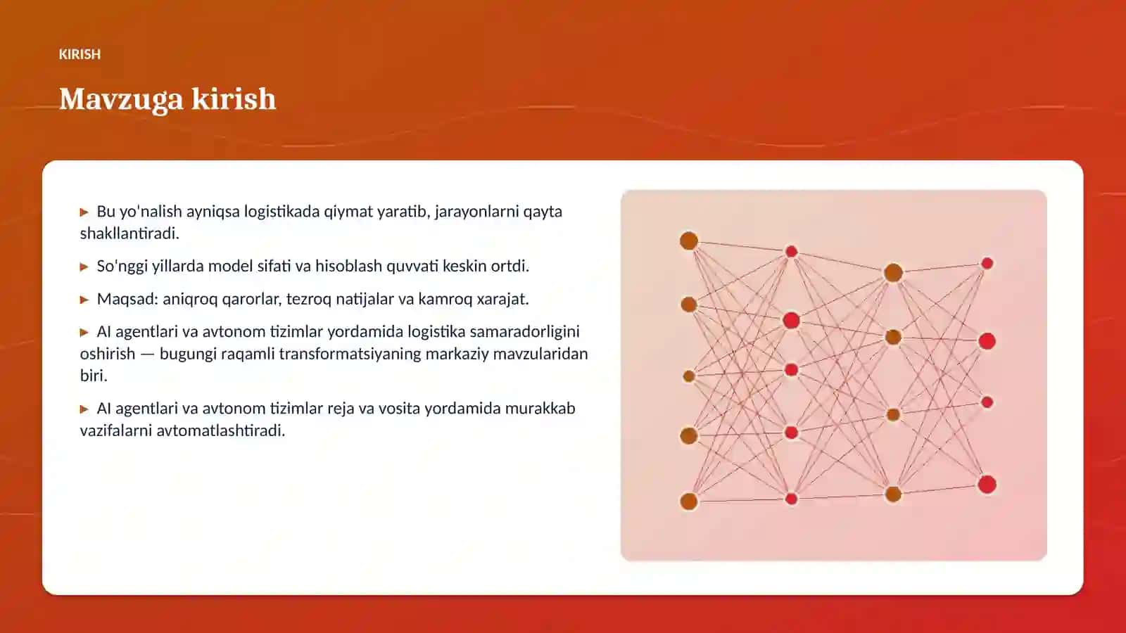 AI agentlari va avtonom tizimlar yordamida logistika samaradorligini oshirish 3