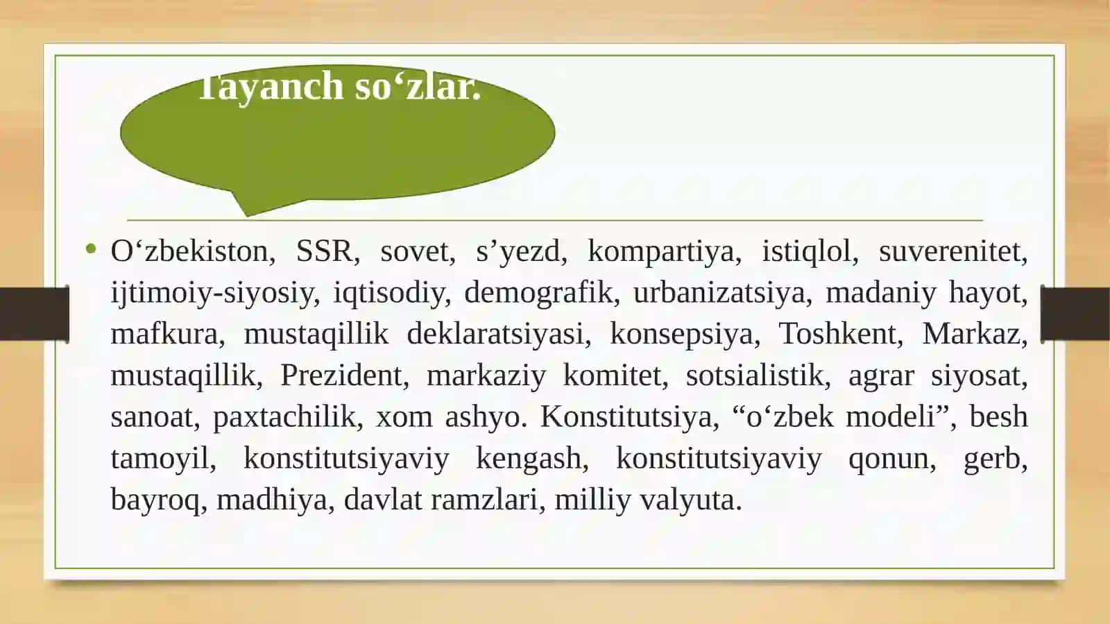 MUSTAQIL O‘ZBEKISTON RESPUBLIKASINING TASHKILTOPISHI VA UNING TARIXIY AHAMIYATI 3