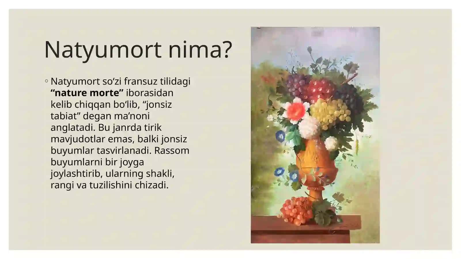 Natyumort san’ati 3
