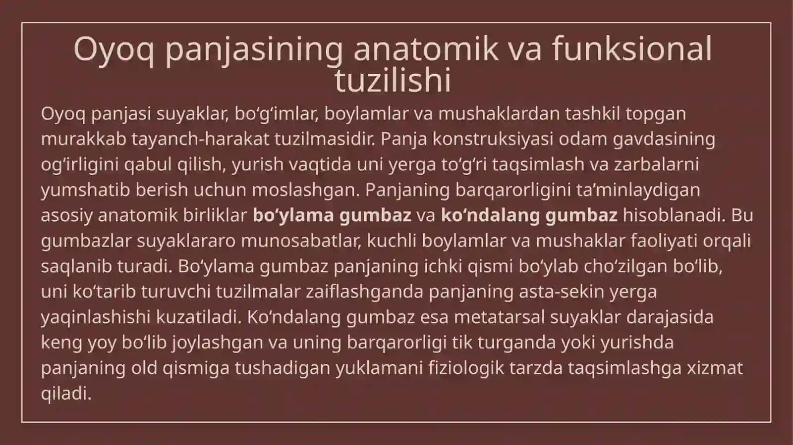 Oyoq panjasining statik deformatsiyasi (Statik yassi panjalik) 3